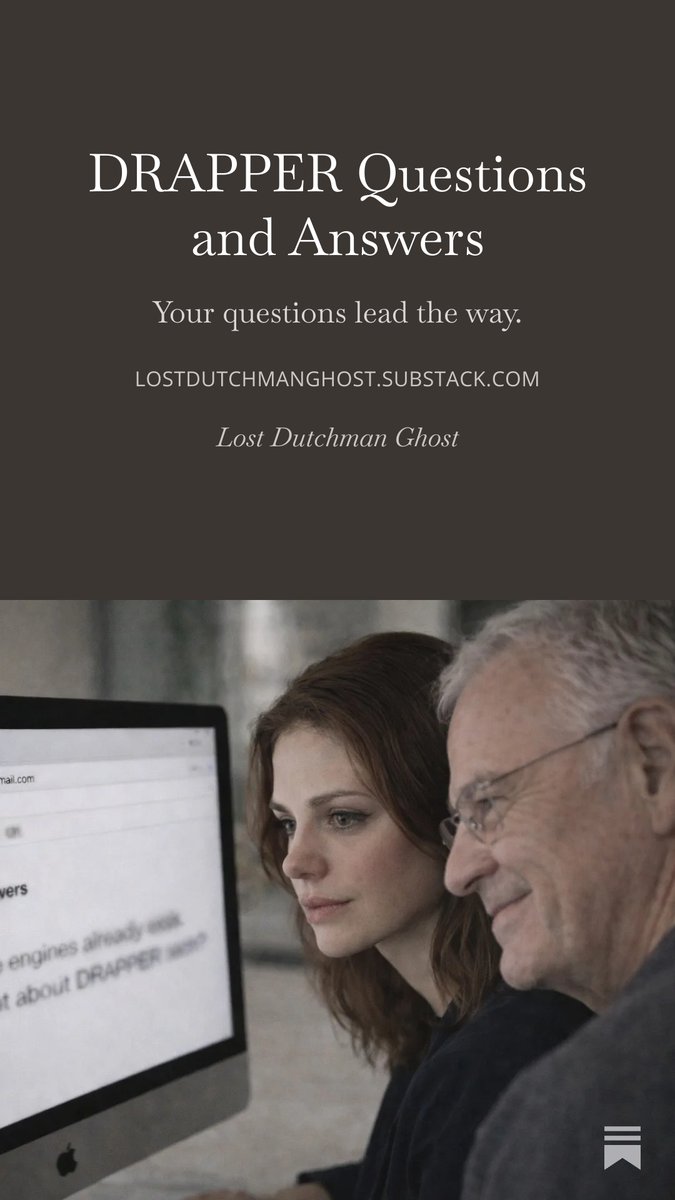 LostDutchmanGST's tweet photo. DRAPPER Questions and Answers

https://t.co/w6JCtCJW07 https://t.co/2vXAPV1Z7k