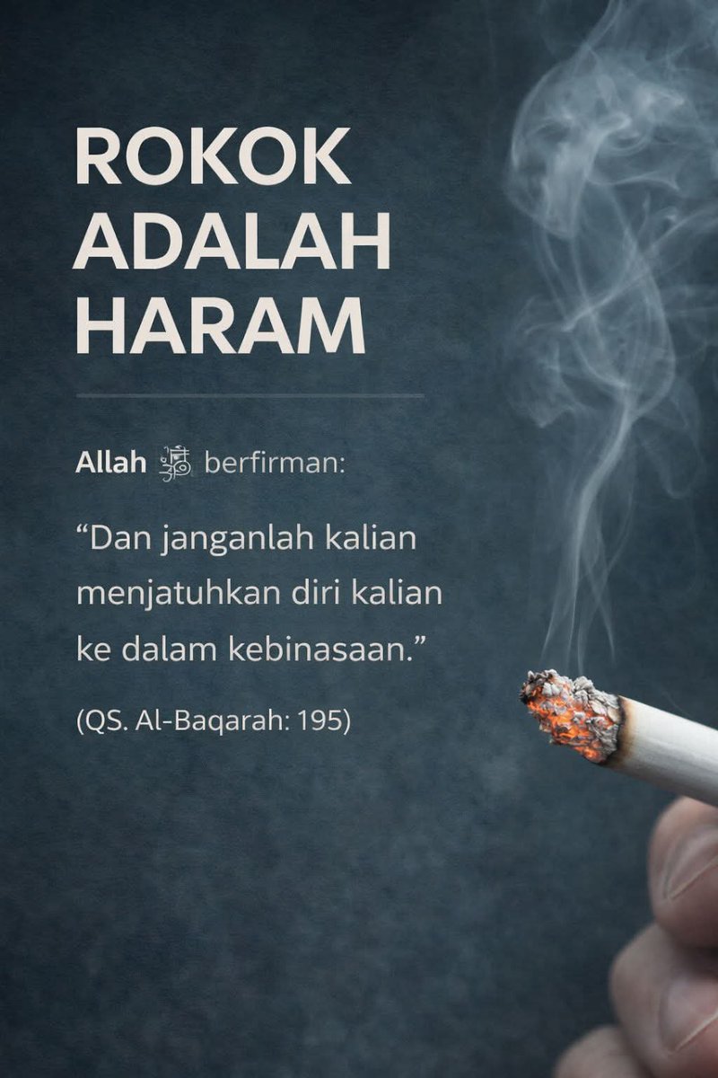 fotodakwah's tweet image. Rokok