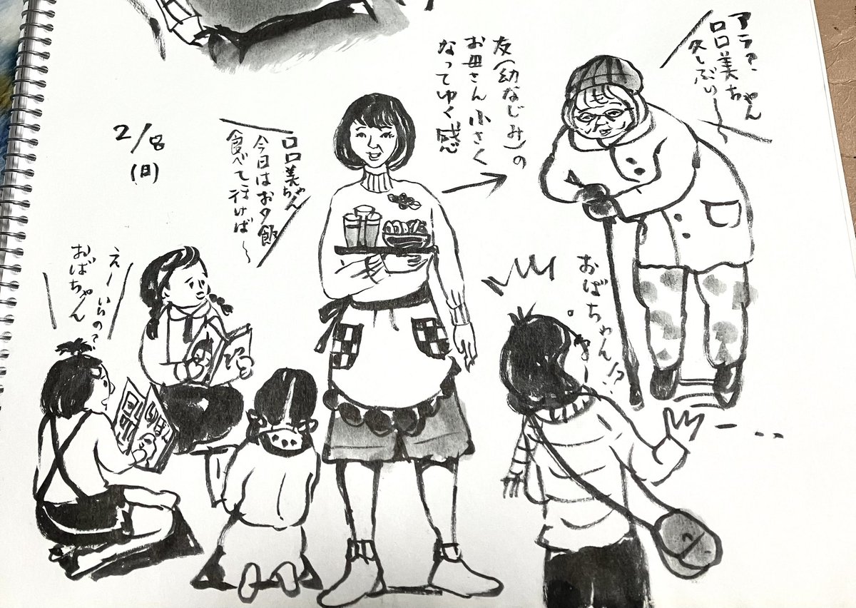実家仕事しに帰ると幼なじみ達はとっくに散り散りに自立しているけれど、その母上らにばったり会う事があり、記憶が30代位のお姿で止まっているからエラく小さく白くなられていてびっくりするね。