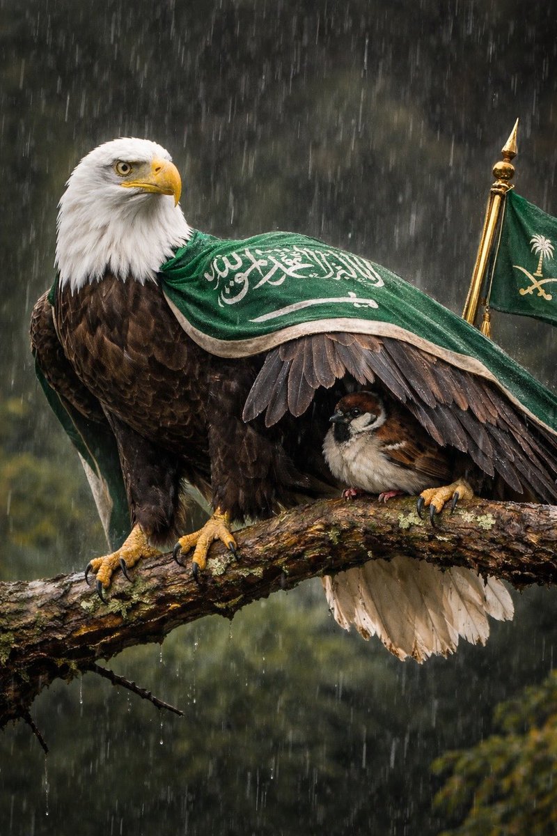 يُحكى أن عصفورًا احتمى من شدة المطر بجناح نسرٍ يقف فوق شجرة.

قال العصفور، متفاخرًا:
— ما أشبه هذا المطرَ بطوفان سيّدنا نوح!

التفت النسر إليه وقال بهدوء:
— وهل شهدتَ طوفان نوح؟

قال العصفور:
— نعم.

فلم يُجِبه النسر… بل التقمَه فأكله.

العِبرة:
ليس كل من نجا من قطرةٍ شهد بحرًا