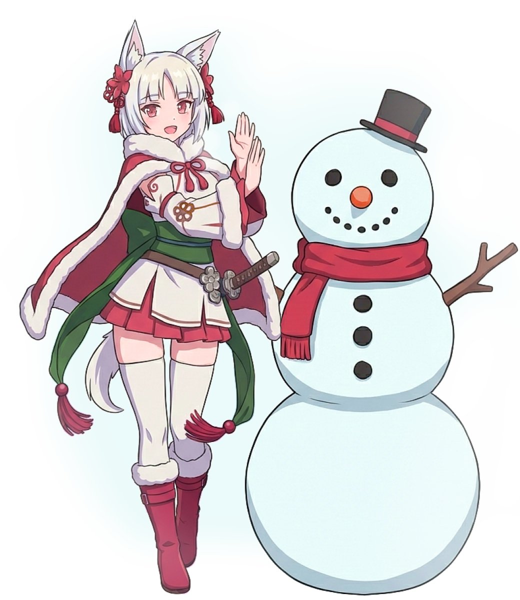 こっちはほとんど積もりませんでした🦊⛄