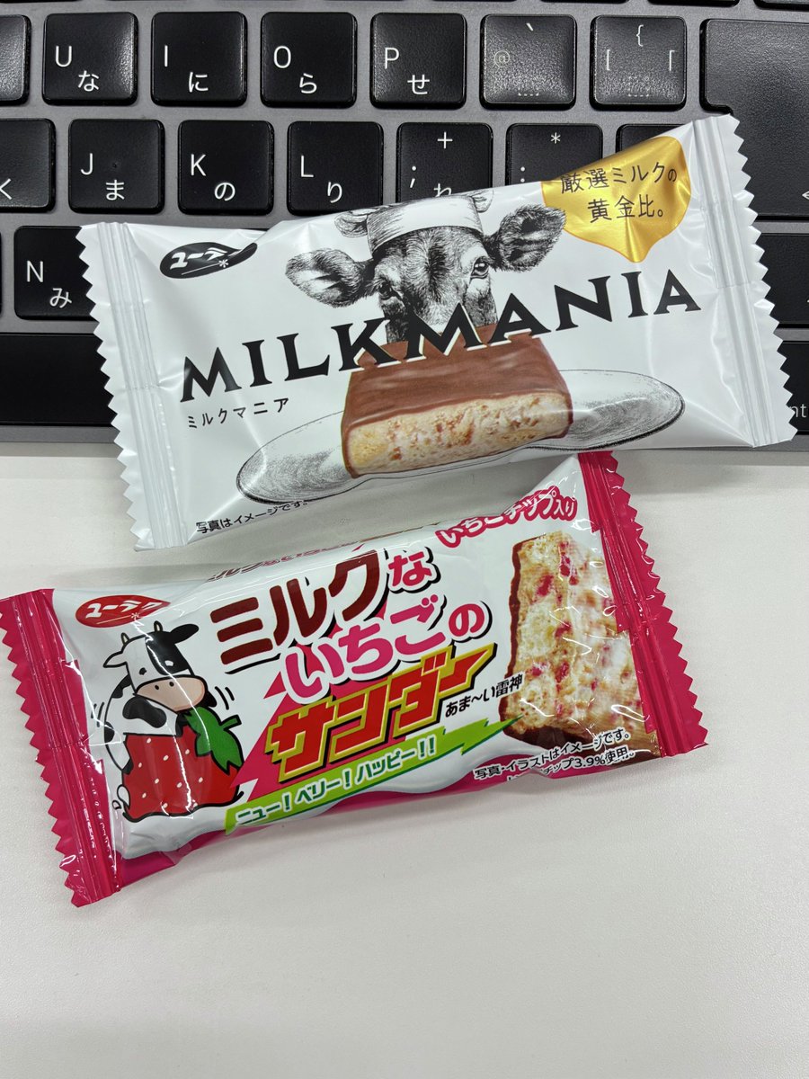 おはようサンダー('-'*)⚡️ 🐮🍫🐮🍓