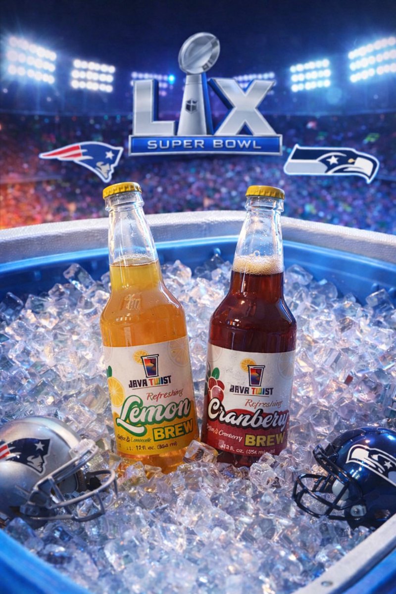 Conducting very serious market research tonight.

JavaTwist Lemon Brew 🍋 and Cranberry Brew 🍒 — both currently chilling under Super Bowl conditions.

Some decisions don’t need meetings.

#SuperBowl #EntrepreneurLife #JavaTwist #SmallBusinessHumor #GameDayVibes