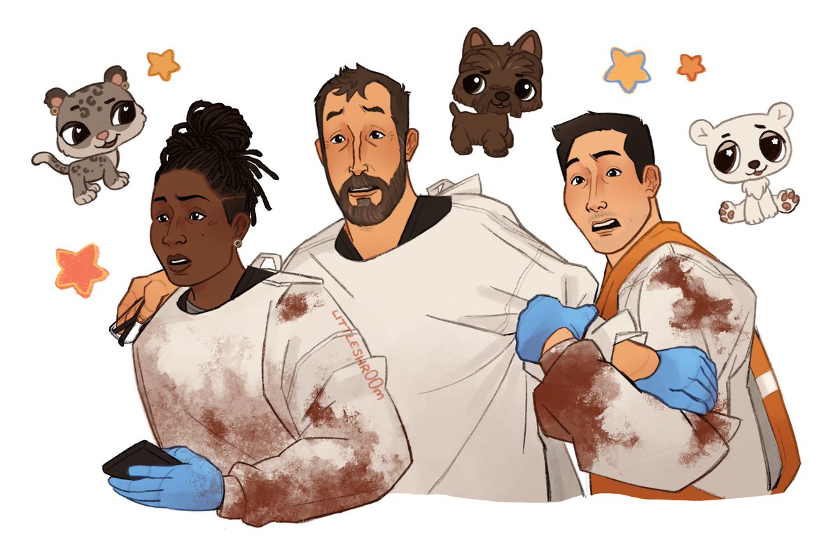 Littleshr00m's tweet image. More Ellis and Shen when? #thepitt #thepittfanart