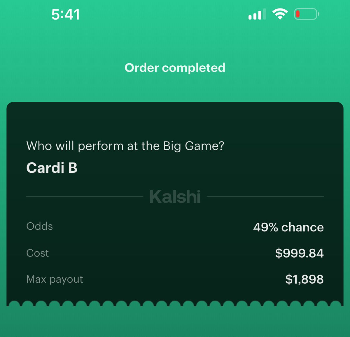 CARDI B TO PERFORM.

MEET ME THERE. 💰