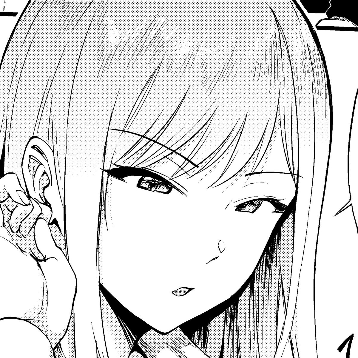 原稿線画の
←ビフォー、アフター→ 