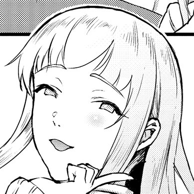 原稿線画の
←ビフォー、アフター→ 