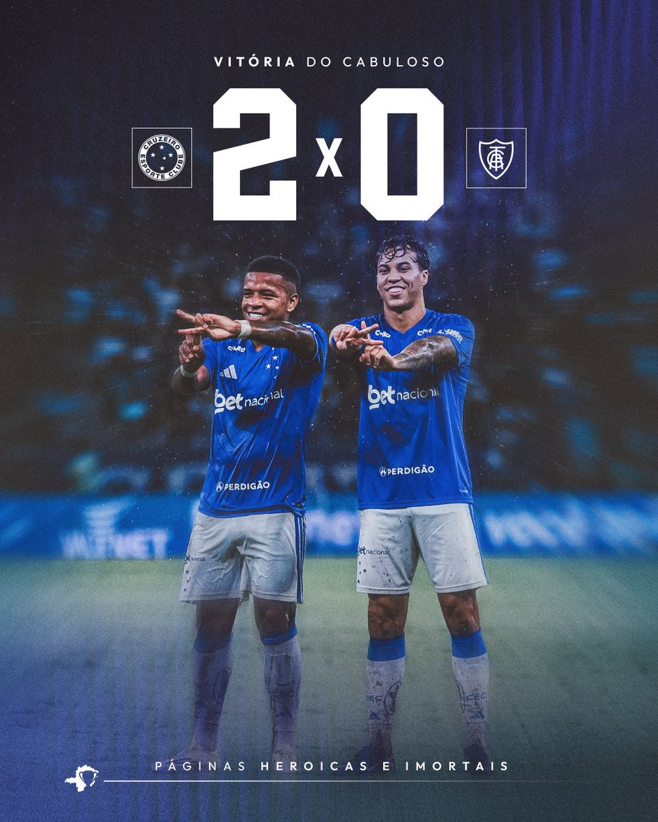 Cruzeiro's tweet photo. 🕘 Fim de jogo e VITÓRIA DO CRUZEIRO!!!!! 🦊💙

COM DOIS GOLS DO KAIO JORGE, O CABULOSO DERROTOU O AMÉRICA, POR 2 A 0, NO MINEIRÃO!!! VAMOOOSSSSS!!!!

📸 @ggaleixo / Cruzeiro

🔷 #CRUxAFC | 2-0 | #GrandeCampeão https://t.co/GOCmLhpRaJ