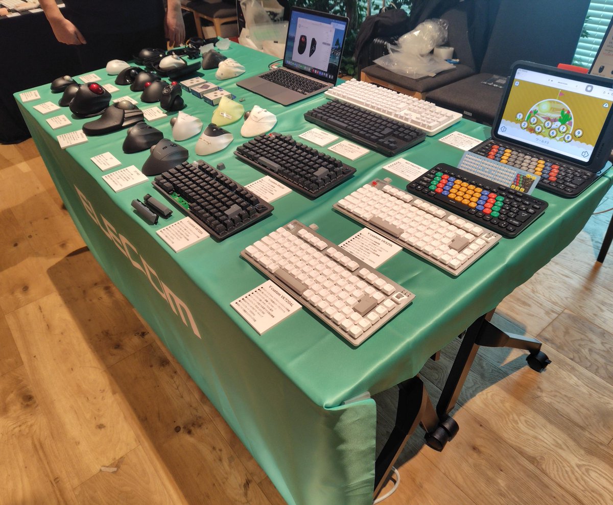 キーボードの会なのに、なぜかトラボが人気だった弊社😂

昨日天気が悪いなか、天下一キーボードわいわい会もご参加いただいたみなさま、ありがトラックボールでした！( ・ω・)🖲️