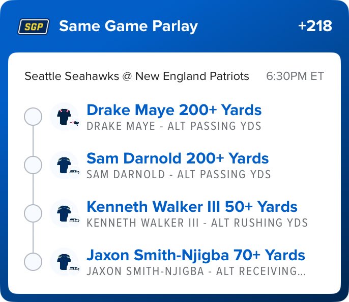 NicksPicks25's tweet photo. 💵 Super Bowl Triple Up Parlay

🏈 Defense winning this game? Nah, this is gonna be just like the NFC Championship Game, high scoring and high yardage

Links don't seem to be working for me https://t.co/Fzf7wsXUGd