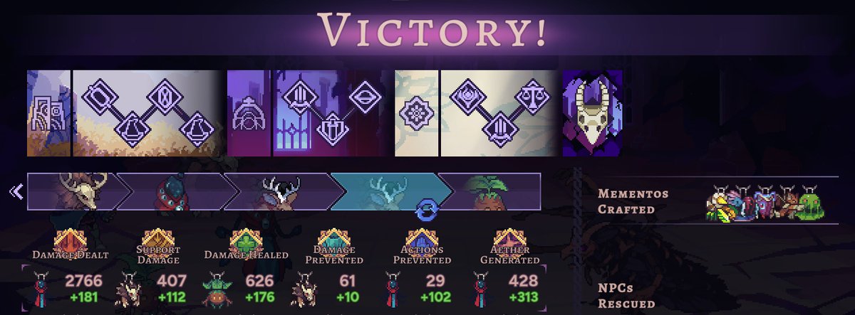 that's Aethermancer done (up to what content exists at least)

Pretty fun and unique. Amazing pixel art too, really recommend it. Price is a bit steep though.