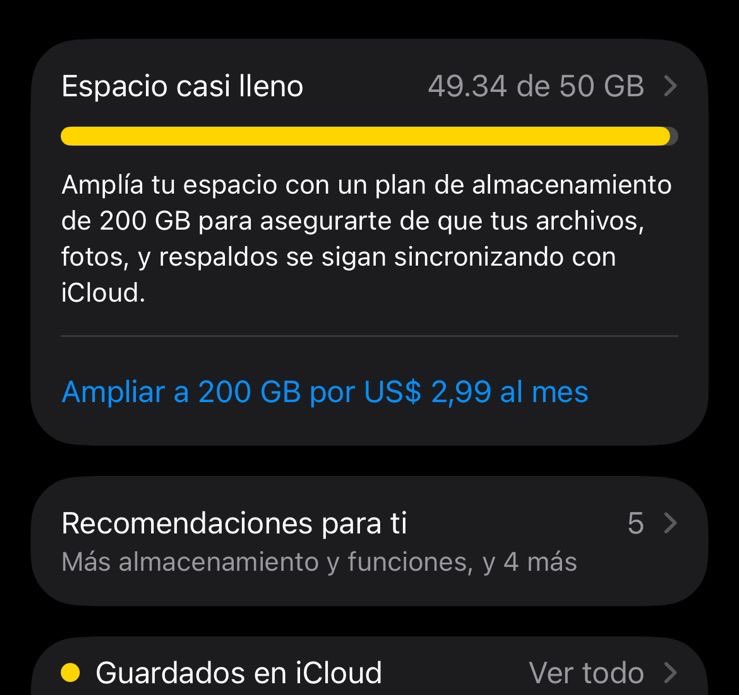 LuchiRadici's tweet photo. iCloud te ofrece poco almacenamiento gratuito y constantemente sugiere ampliarlo. Un caso claro de estrategia comercial basada en la necesidad del usuario.
#marketingjpbaldomar @jpbaldomar https://t.co/ThzxOMMOT1
