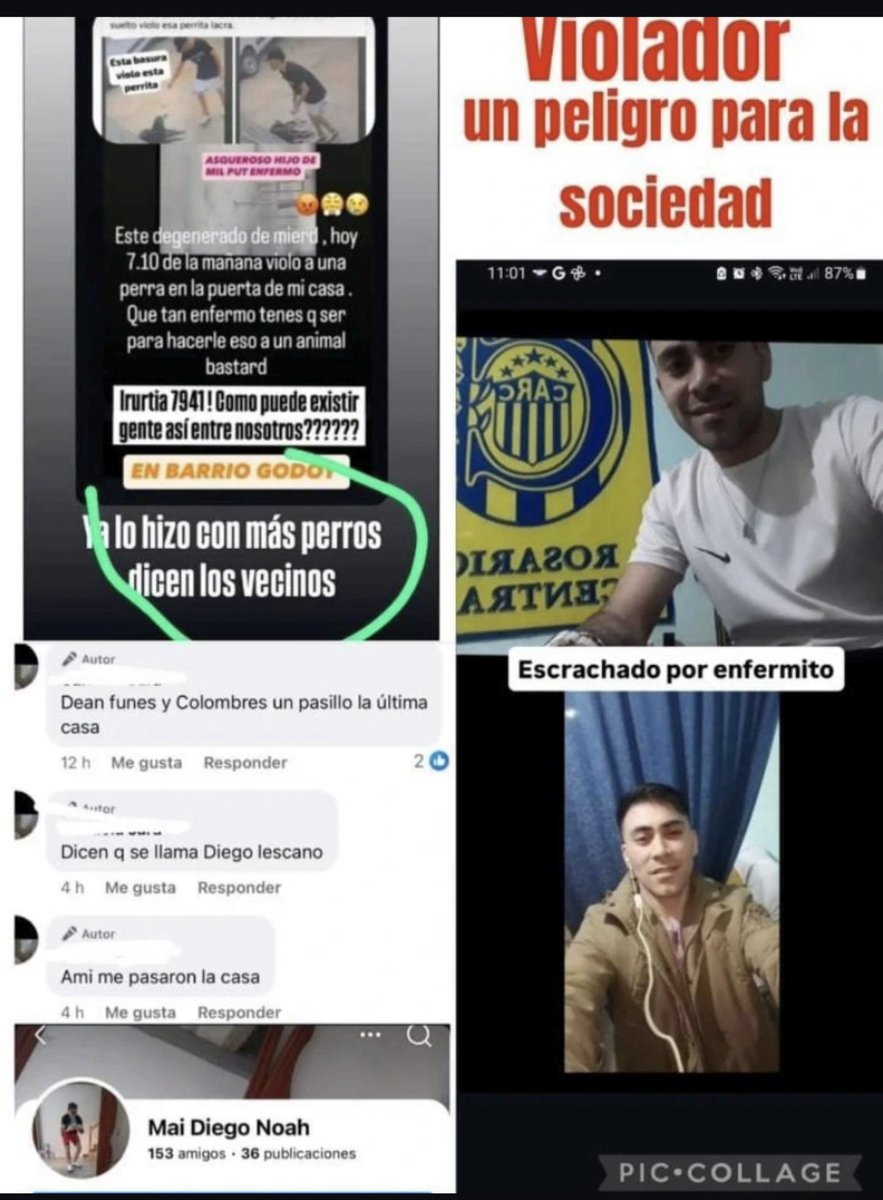 Acá está el HDP que violo a una perra. Escrachado!! Pedazo de mierda!! Enfermo!!