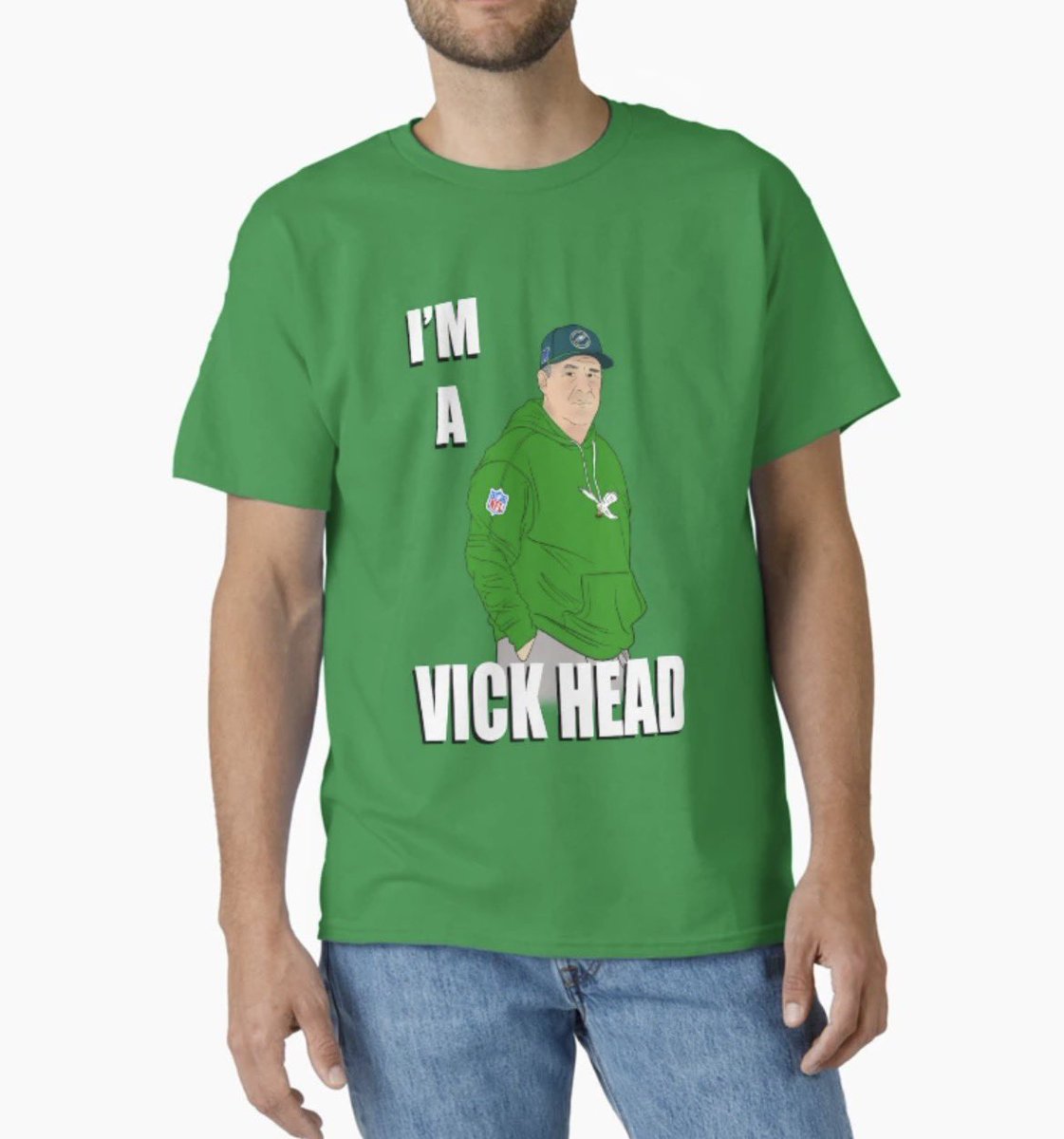 New drop at EDLFDESIGNS's shop, redbubble.com/people/EDLFDES… Show that YOUR a Vic(k)Head #vicfangio #GoBirds #vichead #Phillyjawns