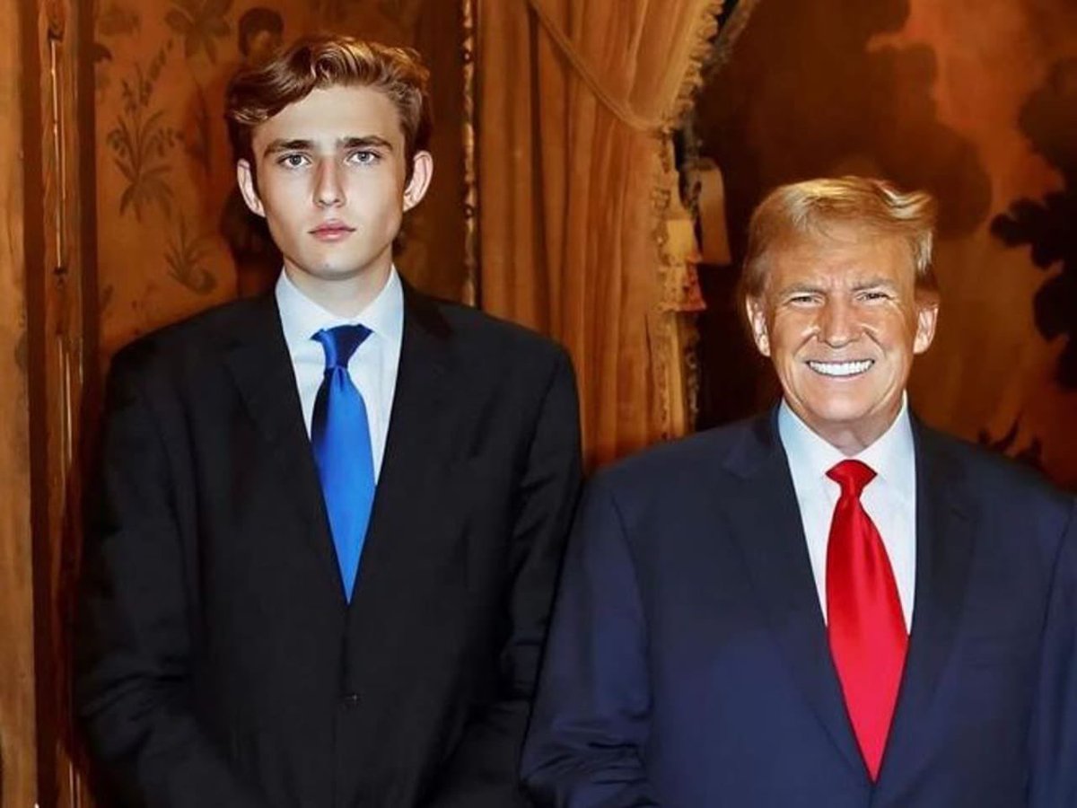 Commentary Barron Trump tweet media