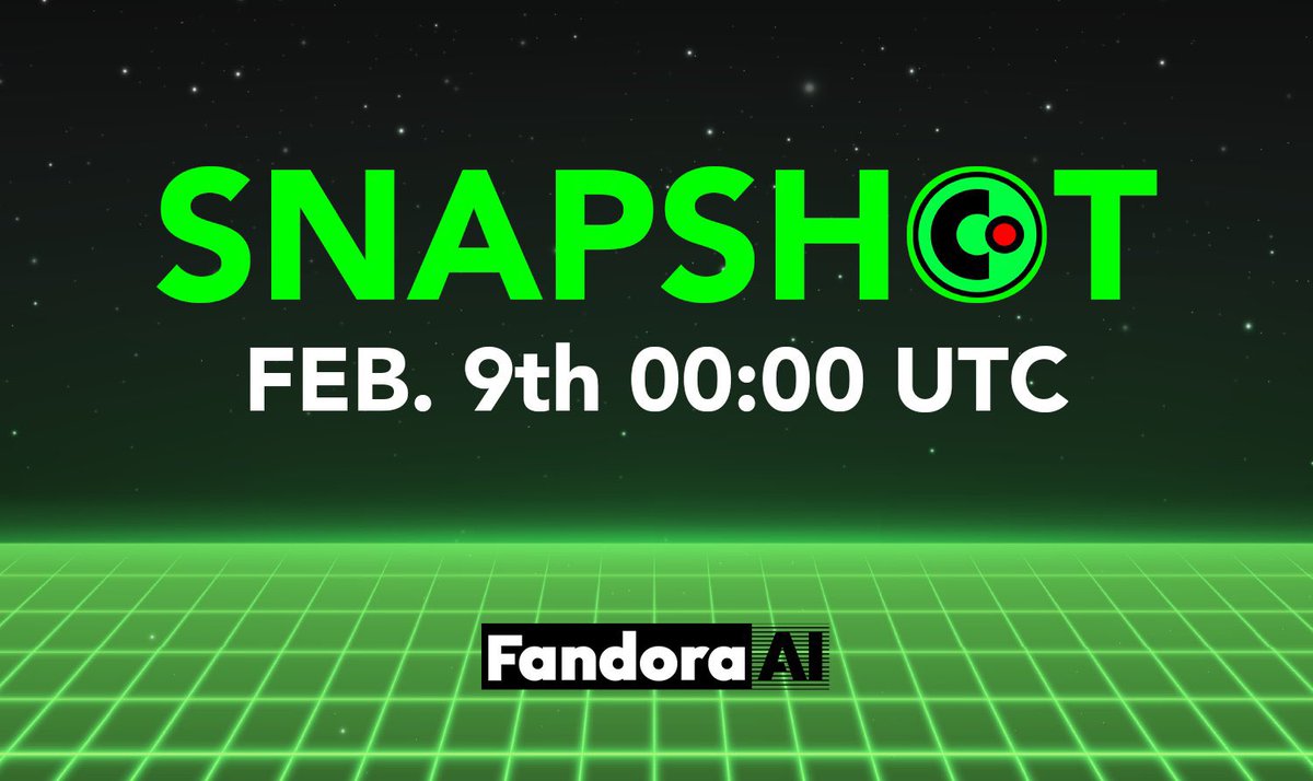 Goodnight CT 

FandoraAI - <a href="/fandomcreator_/">FANDOM CREATOR</a> - $CRTR

Yesterday many users stayed active with daily check ins and collected FAN. Hopefully a lot of you are eligible and rewards will be distributed again soon.

📸 $CRTR Snapshot
Feb 9, 2026 · 00:00 UTC

This snapshot records the