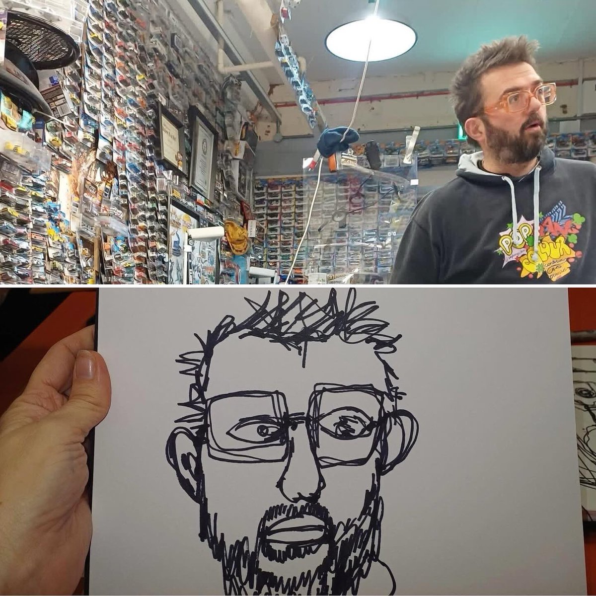 Popbangcolour's tweet image. The first of the POPBANGCOLOUR experience workshops complete in the studio @FargoVillage 

It was great to welcome running club friends into the studio to do a trial workshop this afternoon 

Teaching #ContinuousCar drawing techniques &amp;amp; #Paintwithcars artwork processes.