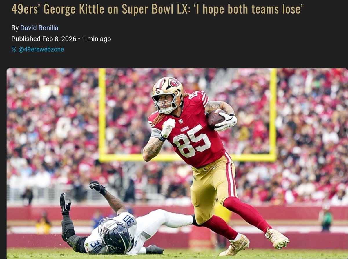 WildWomanInst's tweet photo. Love the Kittle!
@gkittle46, let me BBQ for you, @fred_warner (I'm in SNF where brother is admin-for knee replacements), @CMC_22, &amp; @JuiceCheck44
My friend &amp; I, @KCBBQSOCIETY Judges, sent letters to #JohnMadden asking if we could BBQ for him, but no reply. 😭 https://t.co/mrNfJXxUZq