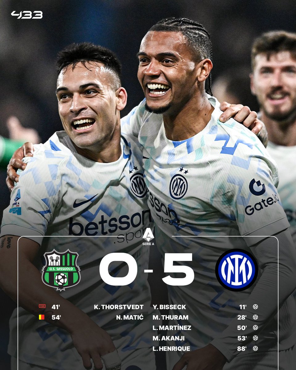 𝐈𝐍𝐓𝐄𝐑 𝐉𝐔𝐒𝐓 𝐂𝐀𝐍'𝐓 𝐒𝐓𝐎𝐏 𝐖𝐈𝐍𝐍𝐈𝐍𝐆 🔥

And Lautaro Martínez just can't stop scoring 😮‍💨