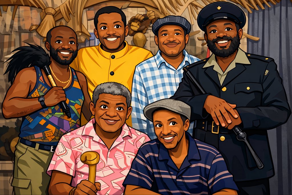 Emzini Wezinsizwa (1994 – 2005), a show that remains a cultural touchstone to this day. Chronicling the lives of five men living in a Johannesburg hostel, the sitcom became a fixture in South African households. Its enduring appeal lies in its depiction of camaraderie,