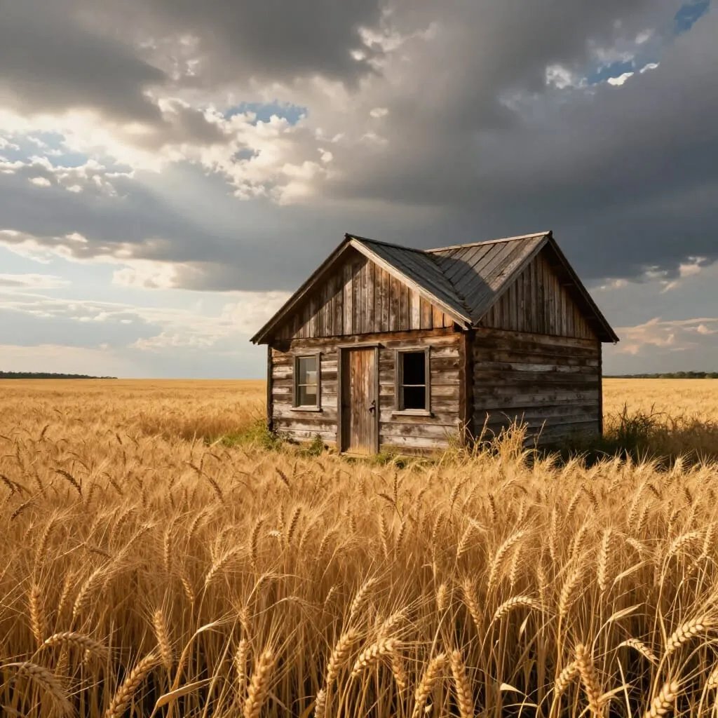 joaoalberto's tweet photo. Cabana num campo dourado https://t.co/jXNHfJuRcr