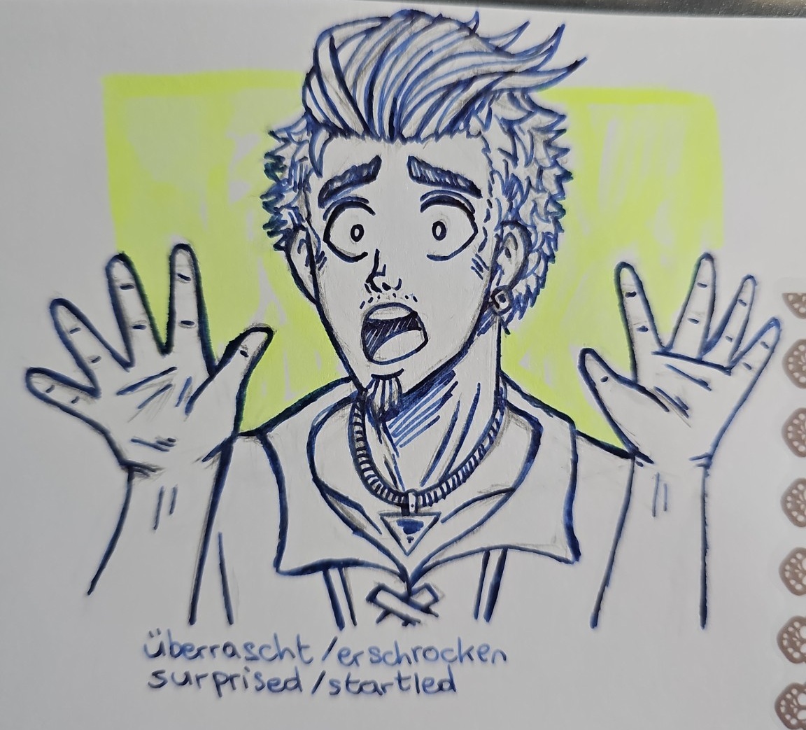 FireCave_Art's tweet photo. Portrait Challenge — Day 2 | Surprised / Startled
Yarik freezes, hands raised, eyes wide.
The moment hits faster than thought.
Pure surprise caught completely off guard.
#PortraitChallenge #Surprised #Startled #Shock #portrait #Sketch #WideEyes #Emotion #スケッチ #OC https://t.co/tNj4ohBhR1