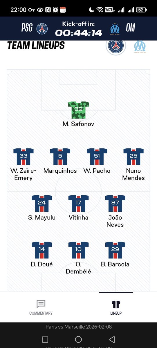 Матвей Сафонов в старте против "Марселя" 👍🔥
#ПСЖ