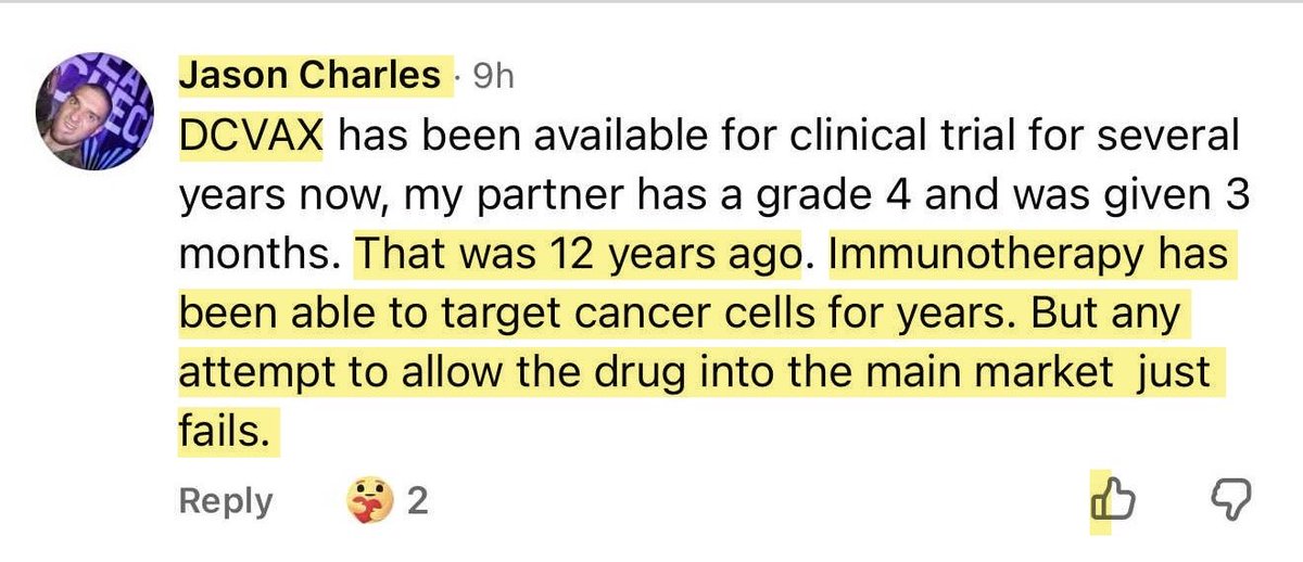 sharpie510's tweet image. Does DCVax-L work? Ask Jason, whose wife, Kat, was diagnosed with #gbm #glioblastoma in 2014. She's still cancer-free today.
💪
See vimeo video 29m:13s mark:
vimeo.com/273334745?fl=p…
🙏
BeProactive
FreezeYourTumor
GetDCVax
QualityOfLifeMatters

$nwbo #dcvax
investorshub.advfn.com/boards/read_ms…