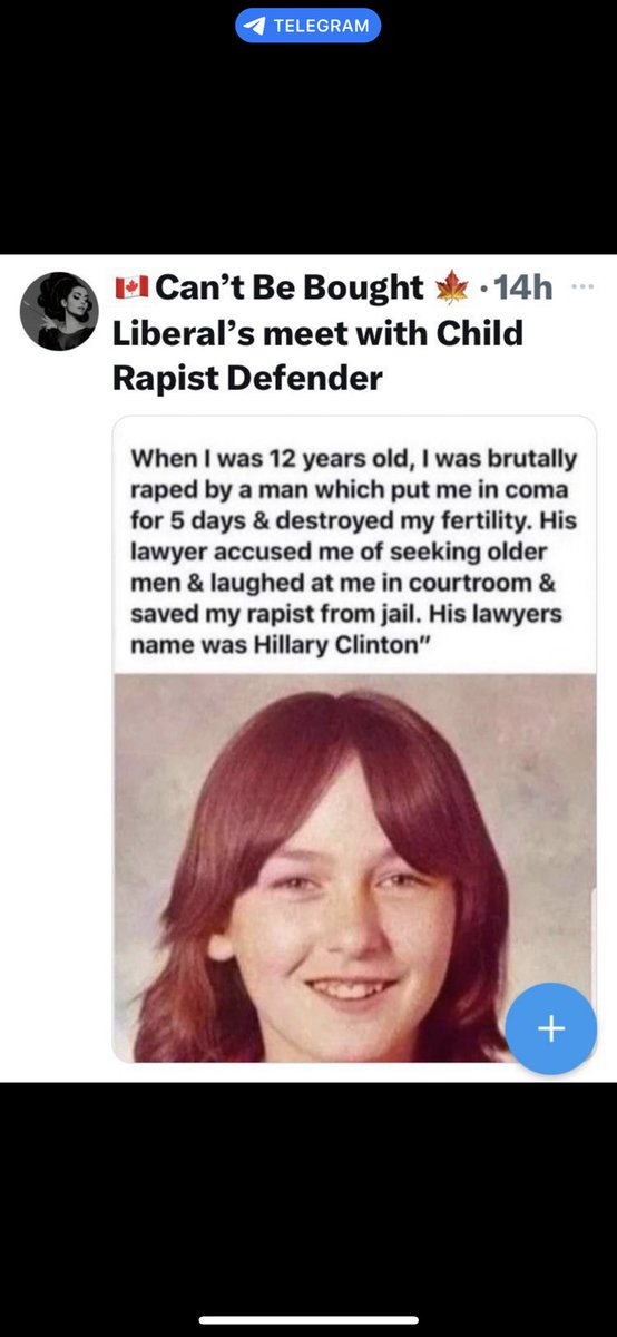 dejanirasilveir's tweet image. "Cuando tenía 12 años, fui brutalmente violada por un hombre que me dejó en coma por 5 días y destruyó mi fertilidad. Su abogada me acusó de buscar mayores, se rió de mí en el juzgado y salvó a mi violador de la cárcel. Esa abogada se llamaba Hillary Clinton" 😳👇