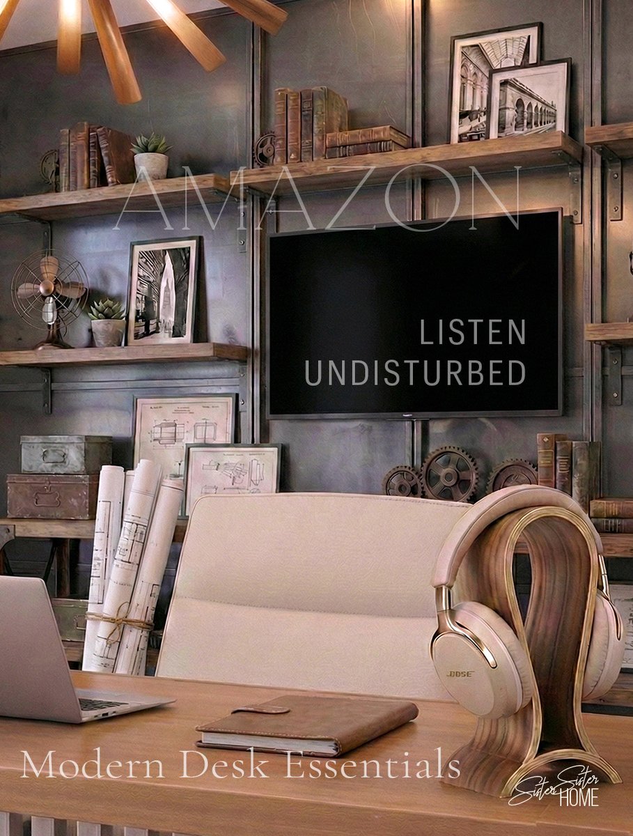 SisterSisterHme's tweet image. Modern desk essentials designed for focus and comfort 🌿
Noise-canceling headphones, sculptural wood stand, ergonomic seating, and thoughtful details—curated for calm, uninterrupted work.
👉 sistersisterhome.com/product/amazon…
#ModernDesk #HomeOffice #DeskEssentials #OrganicModern