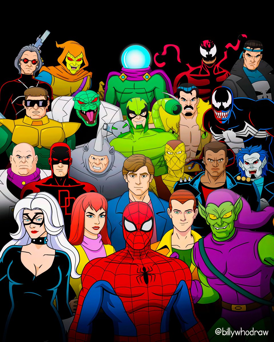 Spider-Man '98 : The Animated Series | 4K Wallpaper 🔥

Art by @Billywhodraw ✅