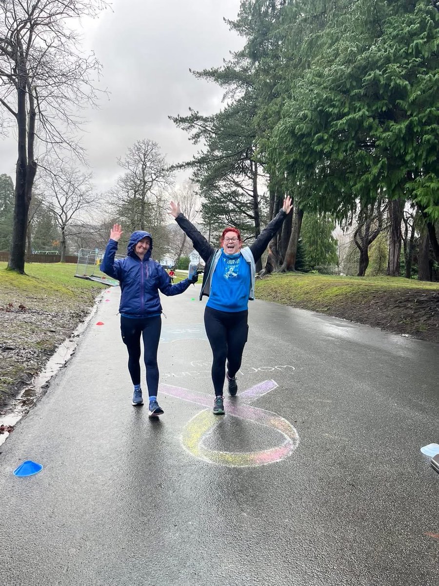 NorthwayRuth's tweet image. Overall 55 #NHS1000miles this week and 34 of these were running. It was another very wet parkrun yesterday but that didn’t stop the 5kyourway volunteers meeting up to celebrate #WorldCancerDay