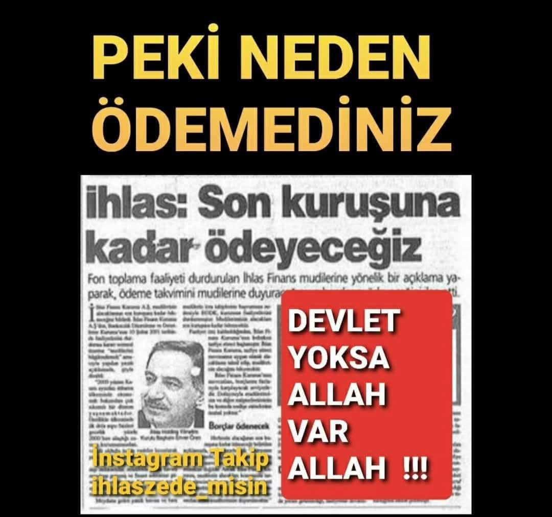 #MücahitÖrenArtıkParamıÖde
#ihlasfinans da
📌ONBİNLERCE İHLASZEDE 25 YILDIR HAKKINI BEKLİYOR. SABIR DEĞİL, #ADALET İSTİYORUZ ⚖️
<a href="/RTEdijital/">Erdoğan Dijital Medya</a> <a href="/omerbolatTR/">Prof. Dr. Ömer Bolat</a> <a href="/erbakanfatih/">Dr. Fatih Erbakan</a> <a href="/serap_ekmekci/">Serap Ekmekci</a> <a href="/alimahir/">Ali Mahir Başarır</a> <a href="/BirGun_Gazetesi/">BirGün Gazetesi</a> <a href="/lvntozrn/">Levent Özeren</a> <a href="/hrn_smsk/">Harun Şimşak</a> <a href="/abdulhamitgul/">Abdulhamit Gül</a> <a href="/BabalaTv/">BaBaLa TV</a> <a href="/iyipartitbmm/">İYİ Parti TBMM</a> <a href="/mehemmed19/">Mehmet Aşıla</a>