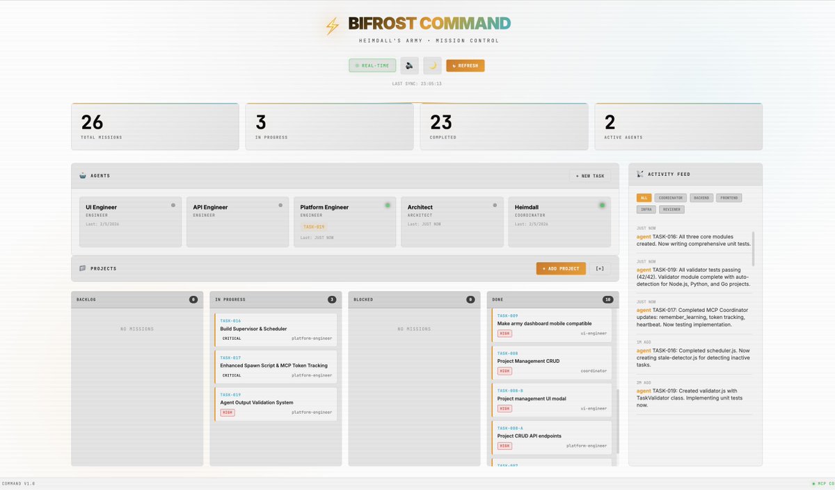 PatelDeepam_'s tweet photo. Bifrost command center now handles end to end code review and testing loops. 

next i need to setup app and web qa through browser use and something for app ? 

cicd after that .. https://t.co/MwUD5Vj9VG