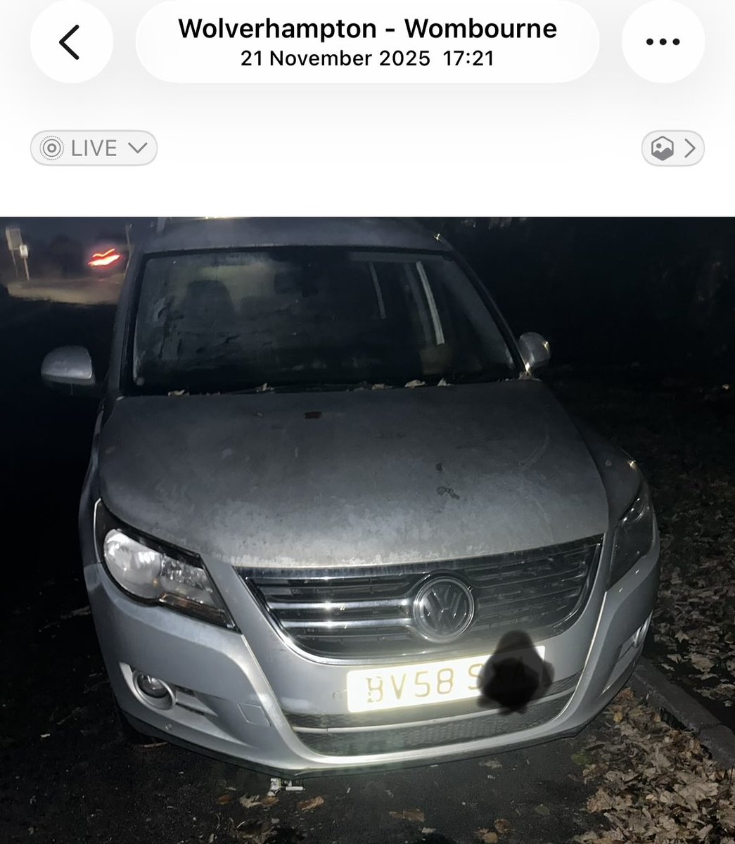 Keith2309's tweet photo. @Cllr_Dan_Kinsey @WombourneParish 
This car is parked on Battlefield Hill. It’s been there > 5 months. Never moved. I have reported it to Staffs police and South Staffs DC. It seems to be taxed and MOT’d until later this year, registered somewhere near Birmingham. Abandoned? https://t.co/3qMGDZCPEA