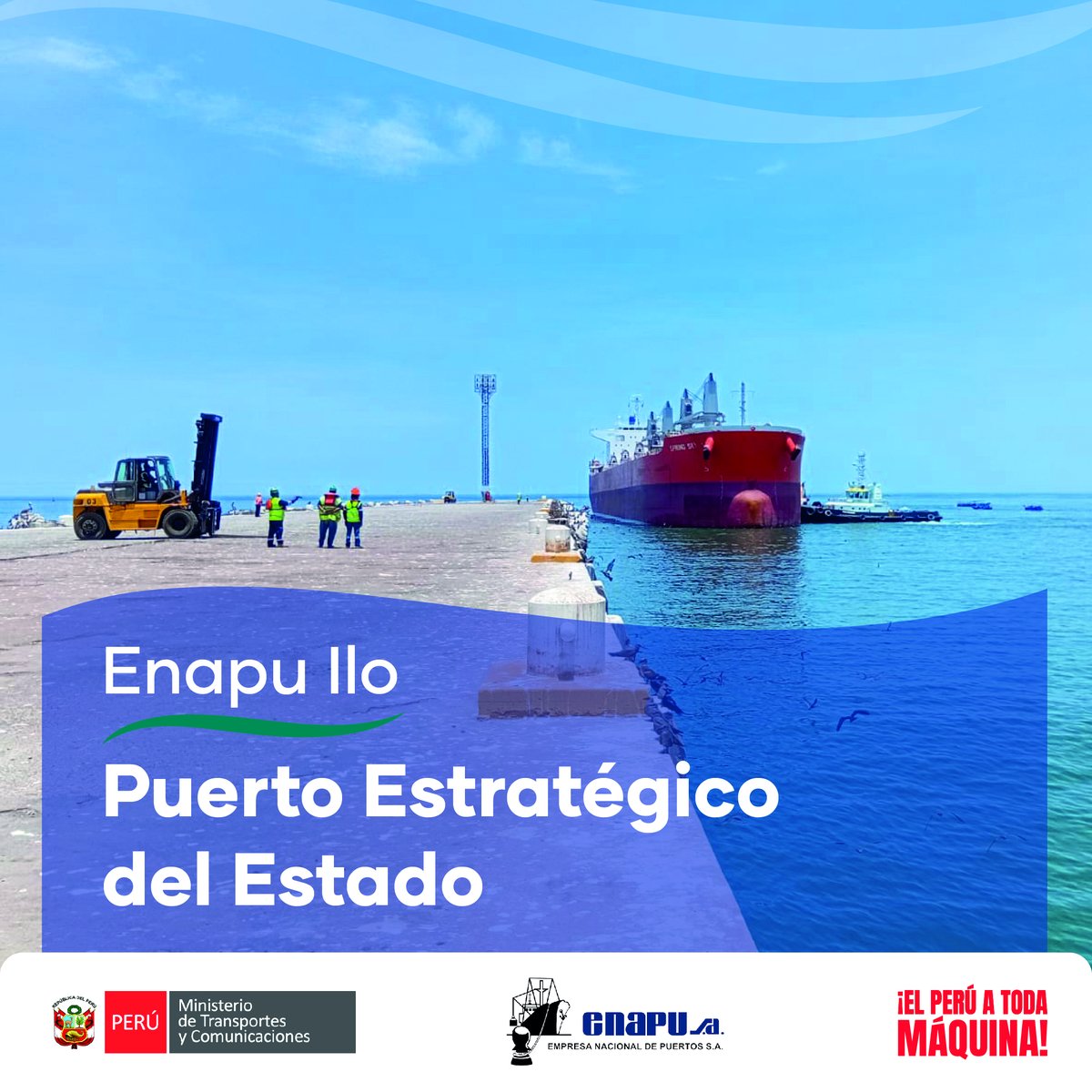 🚢 ENAPU marca un hito en el Terminal Portuario de Ilo con el arribo de la nave Spring Sky, la de mayor tonelaje atendida en su historia. 48 874,070 tm de mineral de hierro rumbo a China, bajo estándares de seguridad y cuidado ambiental.
#ENAPUEnAcción #PuertosDelPerú