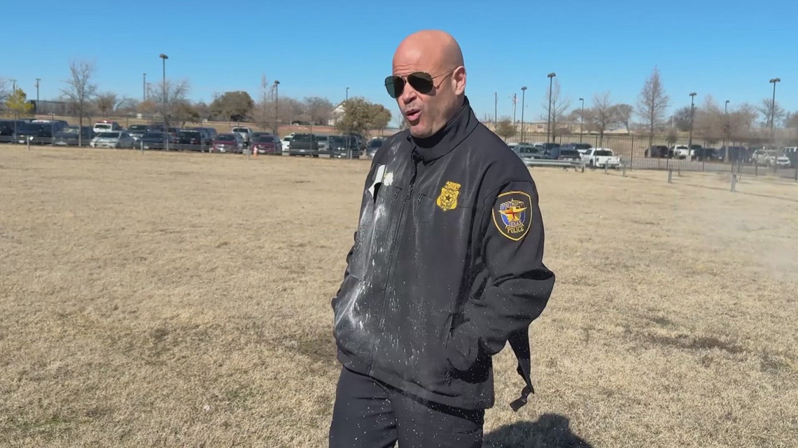 RealPepperBall's tweet photo. Fort Worth Police Chief Eddie Garcia &amp; Oversight Director Boncyle Sokunbi personally tested PepperBall rounds, ensuring they had a firsthand perspective on how our non-lethal works in the field. See the full story here: https://t.co/SCIk5fDBuK #FortWorth #CommunityPolicing https://t.co/Y3GnRxuhIn