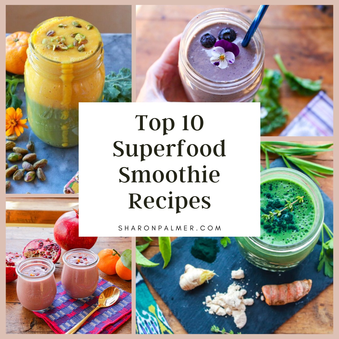 SharonPalmerRD's tweet image. Dive into health with these top 10 #plantbased superfood #smoothie recipes—packed with protein, antioxidants, fruits, vegetables, nuts, and seeds. 
sharonpalmer.com/five-plant-bas…