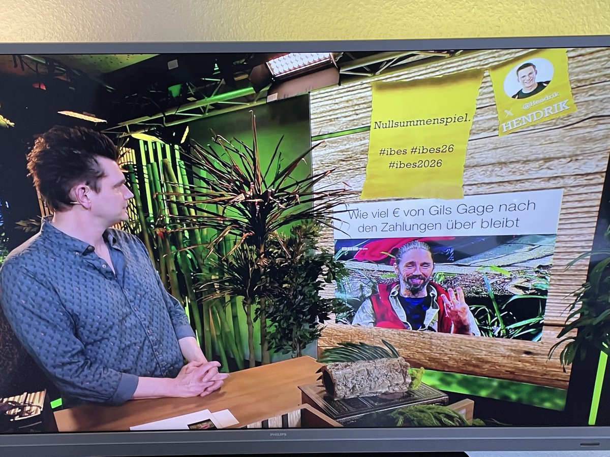 So langsam könnte ein Praktikumsangebot kommen, RTL!

#ibes #ibes26 #ibes2026 
<a href="/RTL_com/">RTL</a> <a href="/IBESNews/">Ich bin ein Star - Holt mich hier raus</a>