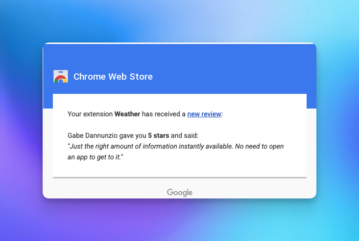 Weather Extension tweet media