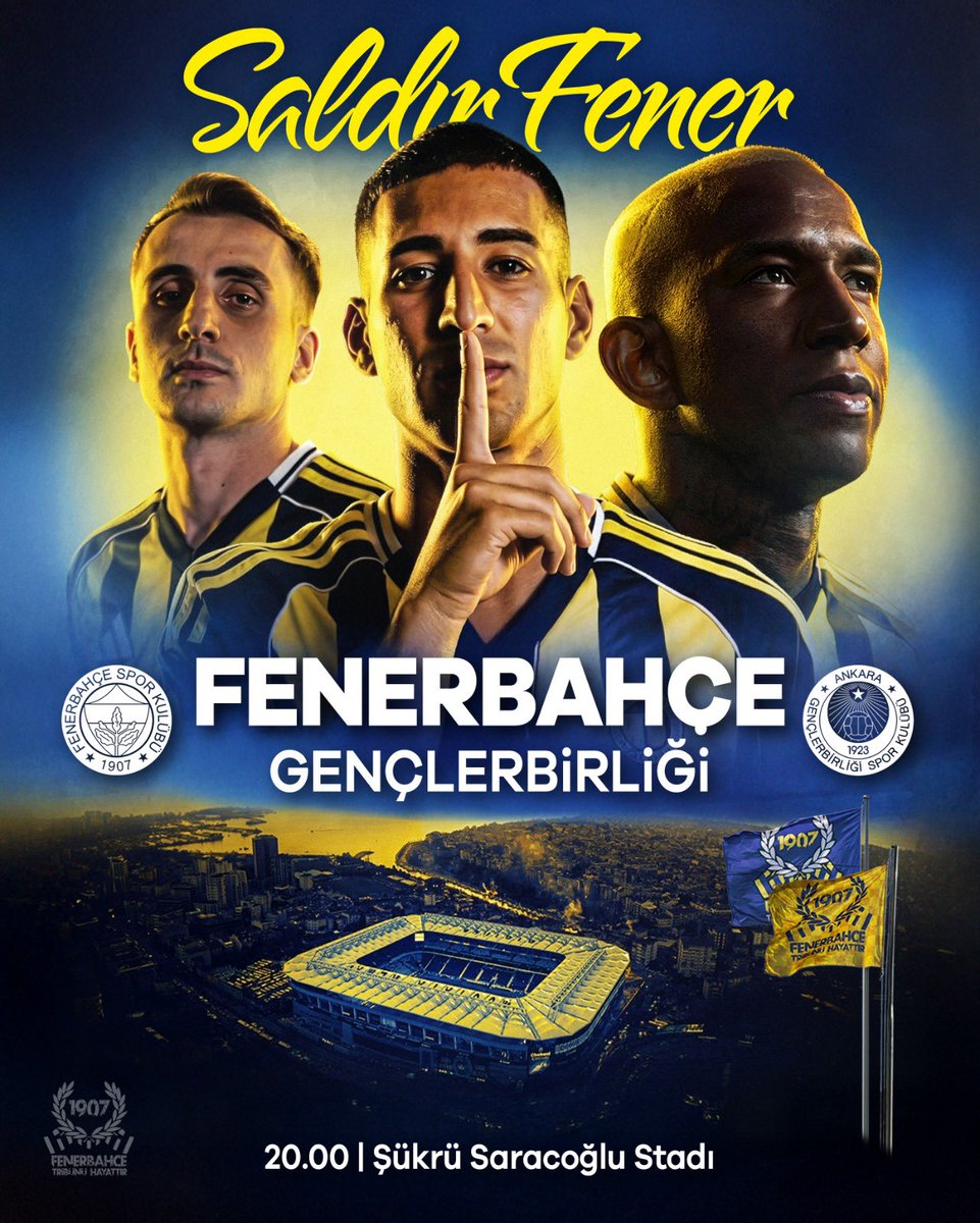 SALDIR FENER!

🆚 Gençlerbirliği
🗓 9 Şubat Pazartesi 
🕖 20.00 
📍 Şükrü Saracoğlu
📲 #FBvGB

#FenerbahçeTribünüHayattır