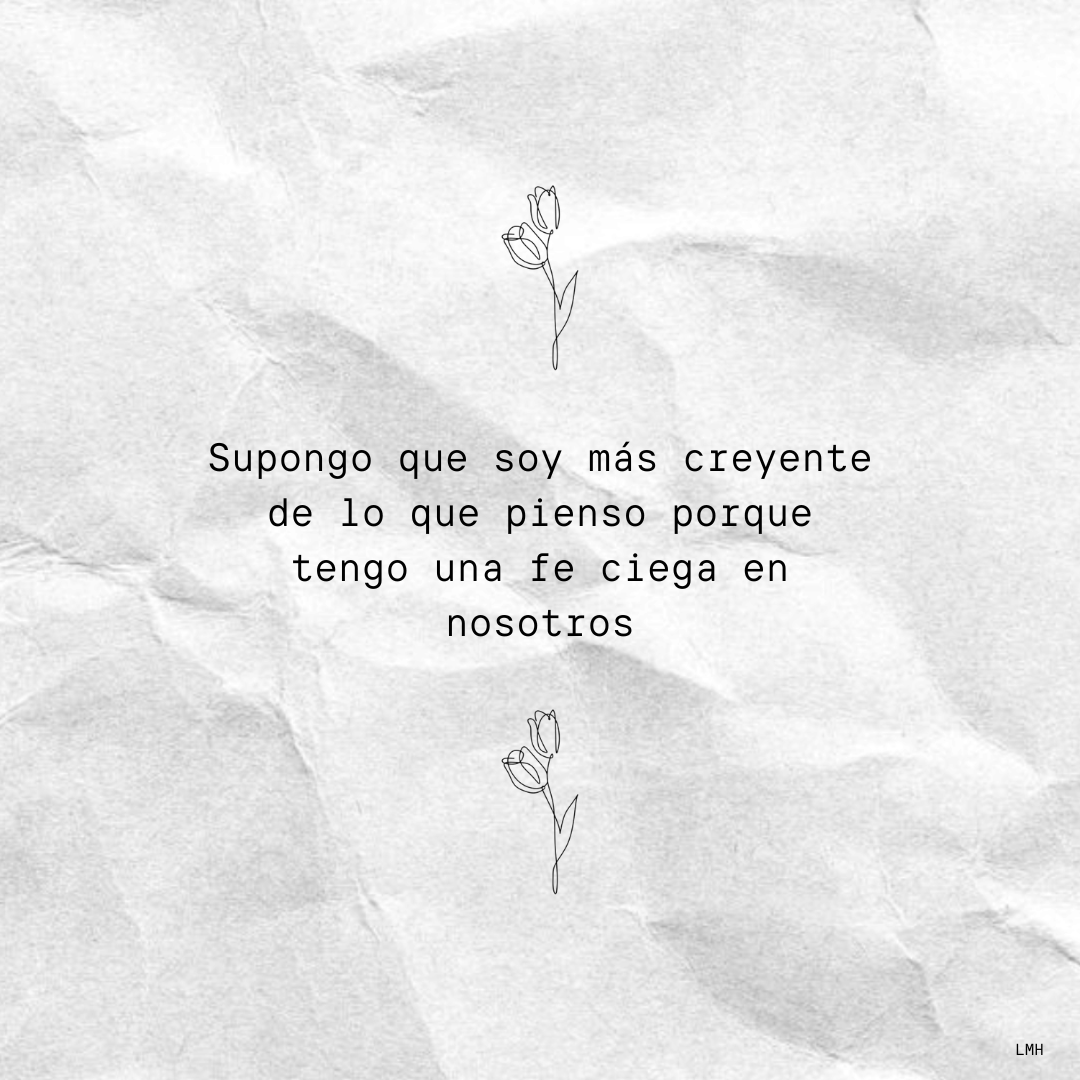 El nosotros que me devolvió la fe.