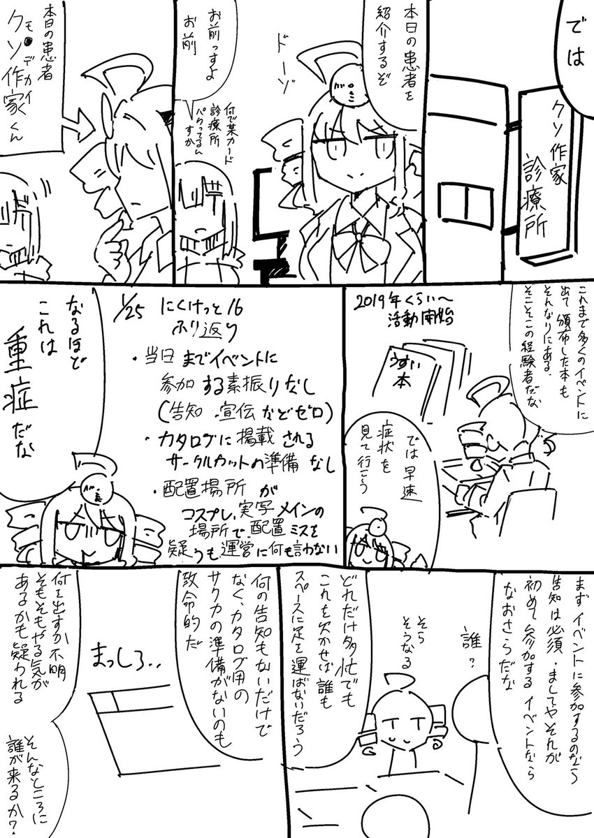 ほぼ自分用のにくけ振り返り反省クソ漫画 