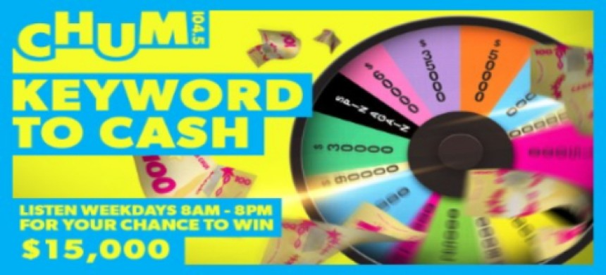 nhr2k's tweet photo. Once again, CHUM 104.5 is giving away more cash for keywords! This time around it's $15,000 up for grabs! Text those keywords into 104536 and you're in for a chance to win! Good Luck! 
https://t.co/5a4S7oAZdV https://t.co/qLmxzsXjK4