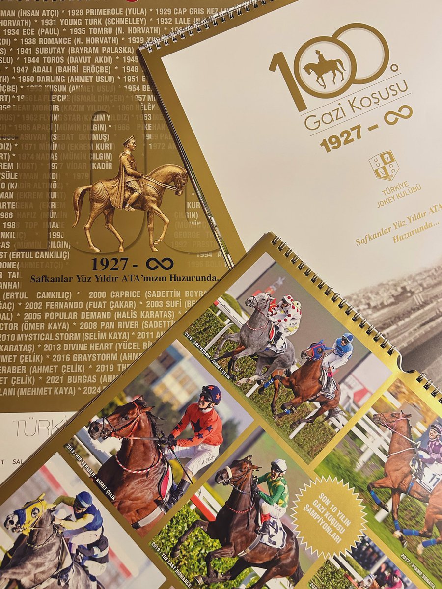 Yarışı sevene gider.
100. Yıla özel at yarışı takvimi.
🎁Çekiliş | 3 kişi.

Katılım için:
Takip • RT •
Gazi Koşusu deyince aklına geleni yaz.

Çekiliş bitişi: 12 Şubat 23.59