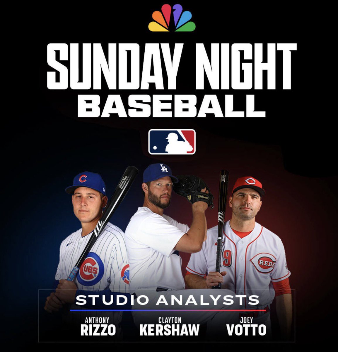 Some BIG names have joined our NBC Sports pregame coverage for the MLB Postseason Wild Card round on NBC and Peacock. ⚾

Welcome to the team Anthony Rizzo, Clayton Kershaw, and Joey Votto!