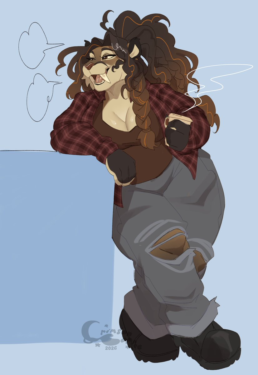 Big girl having a convo