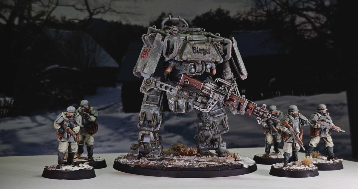 Here are a few photos of our Mobiljäger46 and our infantry soldiers. The painting was done by a supporter of our Kickstarter campaign.

if you want to get these, and you have a 3d Printer, you can get one of our late pledges:
myminifactory.com/campaigns/kath…