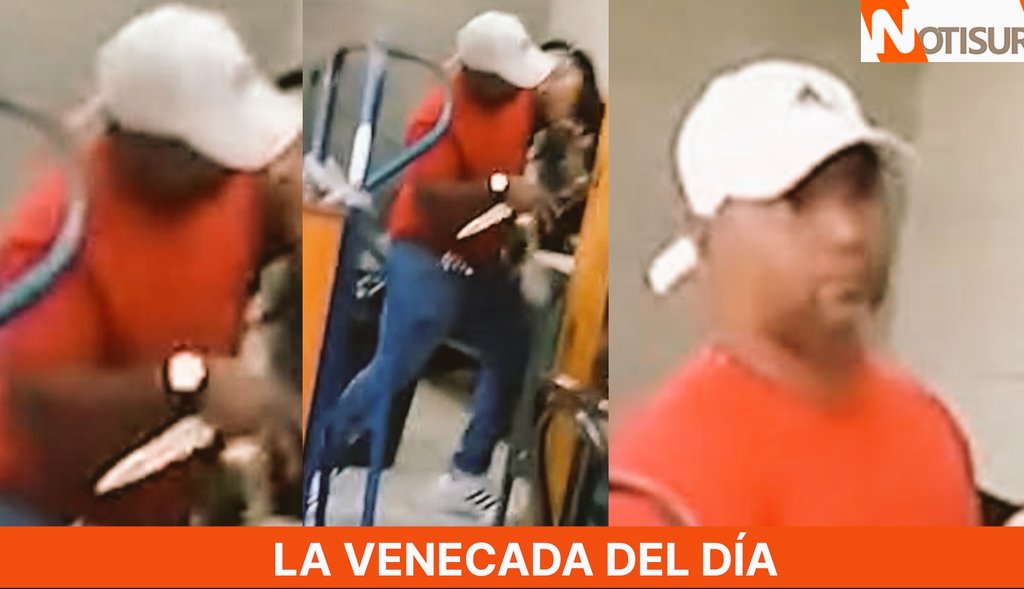 La Venecada del Día 
Colombiano acuchilló a venezolana en el restaurant Primos 1 de Puerto Montt. Ambos estaban viendo el partido entre Huachipato y Universidad de Chile.