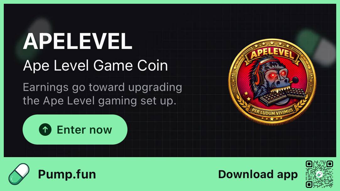 apelevel_gamefi's tweet photo. 🦍🎮 $APELEVEL GAMECOIN TELEGRAM IS LIVE

The official $APELEVEL GameCoin Telegram is now open.
This is the home for holders, traders, and stream watchers.
💰 Live coin updates
🎮 Stream announcements
🖼️ NFTs &amp; staking details

👉 Join here: https://t.co/X3eLQJ3tBQ https://t.co/yevFxLPdsQ